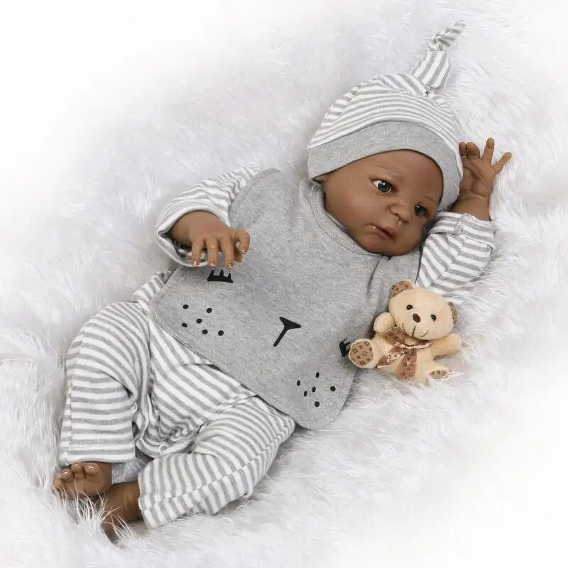 black baby dolls that look real 